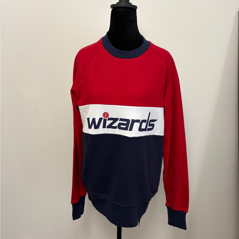 Washington Wizards Colorblock Crewneck Sweatshirt - Red/Navy